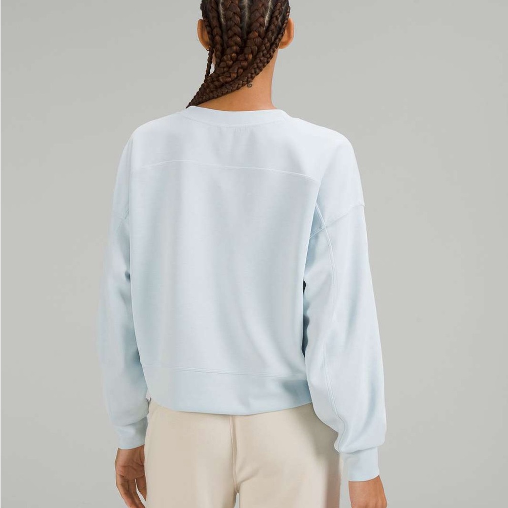 Lululemon Softstreme Perfectly Oversized Cropped Powder Blue - Picture 3 of 12